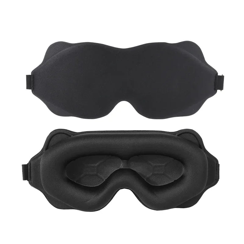 3D Contoured Sleep Mask – Ultra Soft, Light-Blocking Eye Mask for Travel & Relaxation