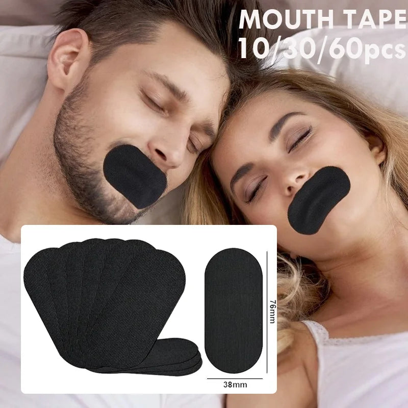 Mouth Tape for Better Sleep – 90/60/30 Pcs Gentle Strips to Prevent Snoring, Keep Mouth Closed & Reduce Dryness (Perfect for Home or Travel)