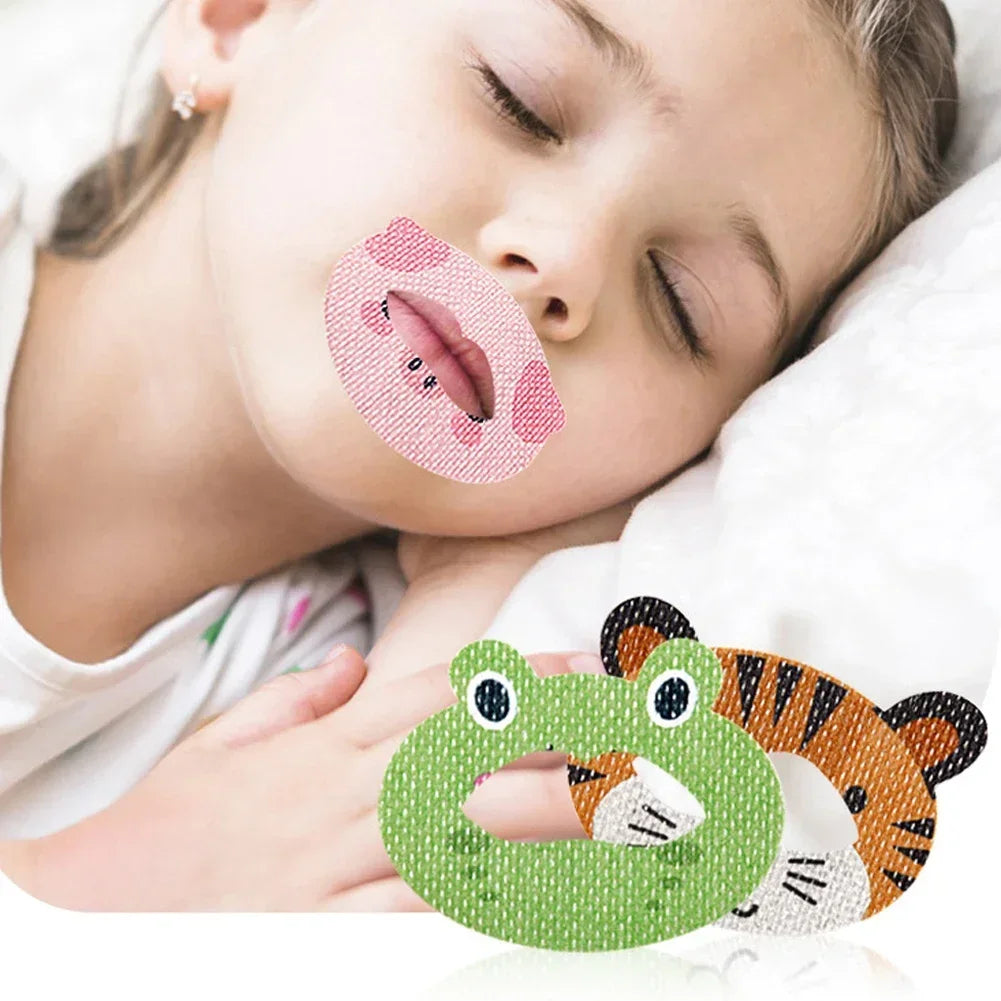 30 Pcs/Box Anti-Snoring Sleep Stickers – Mouth and Nose Breathing Patches for Adults & Children