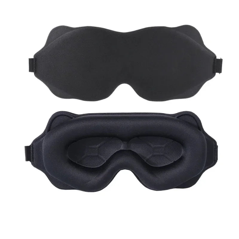3D Contoured Sleep Mask – Ultra Soft, Light-Blocking Eye Mask for Travel & Relaxation