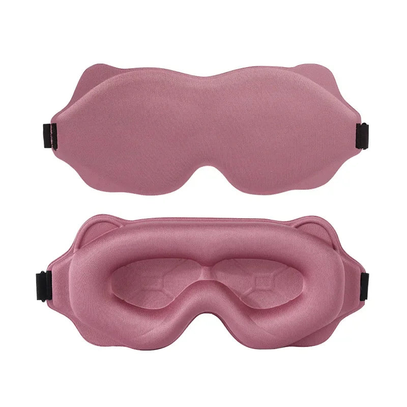 3D Contoured Sleep Mask – Ultra Soft, Light-Blocking Eye Mask for Travel & Relaxation