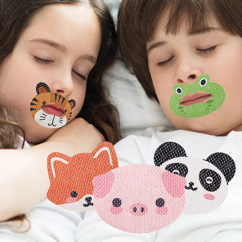 30 Pcs/Box Anti-Snoring Sleep Stickers – Mouth and Nose Breathing Patches for Adults & Children