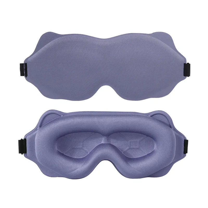 3D Contoured Sleep Mask – Ultra Soft, Light-Blocking Eye Mask for Travel & Relaxation