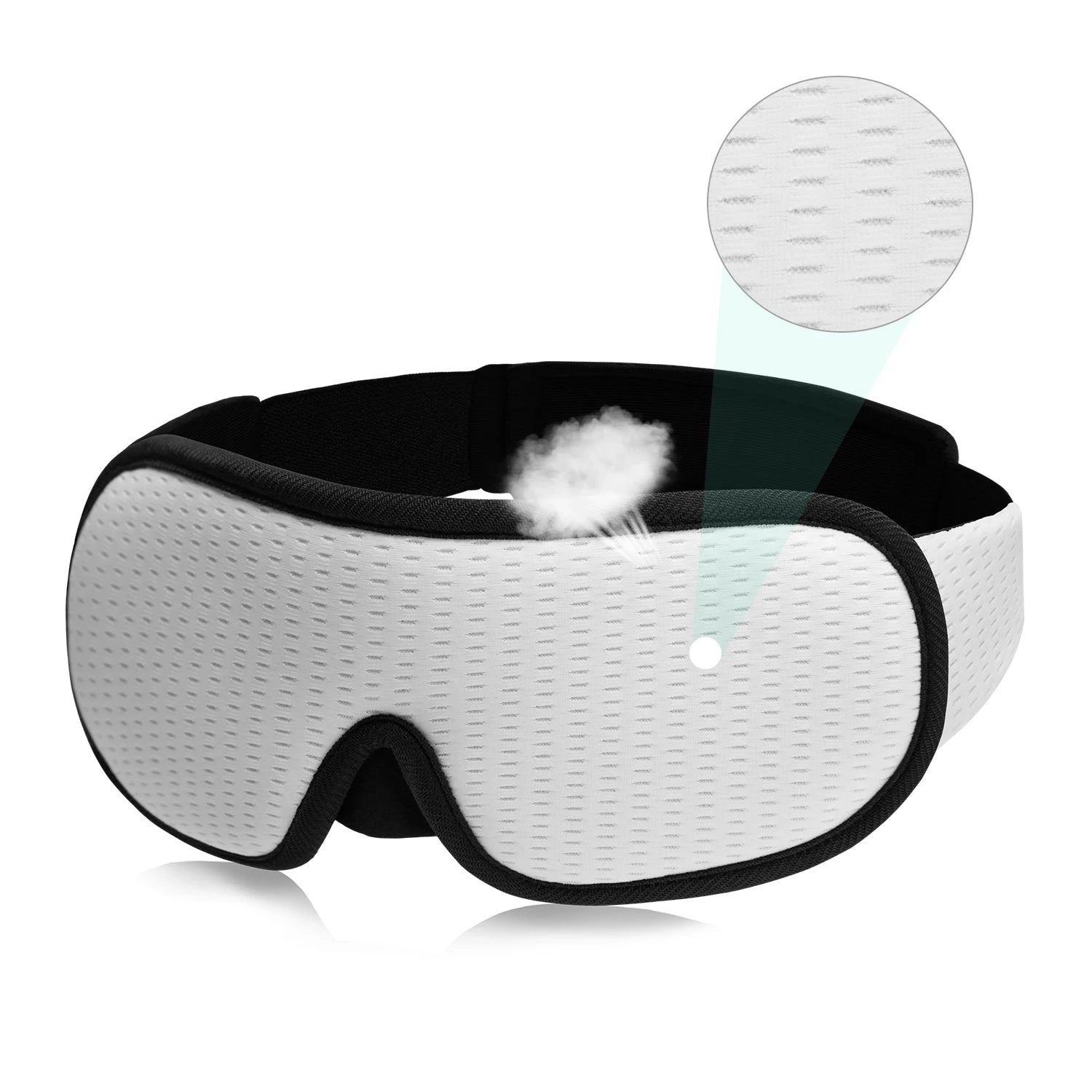 Soft 3D Sleep Mask – Padded Eye Shade Blindfold for Restful Sleep and Relaxation