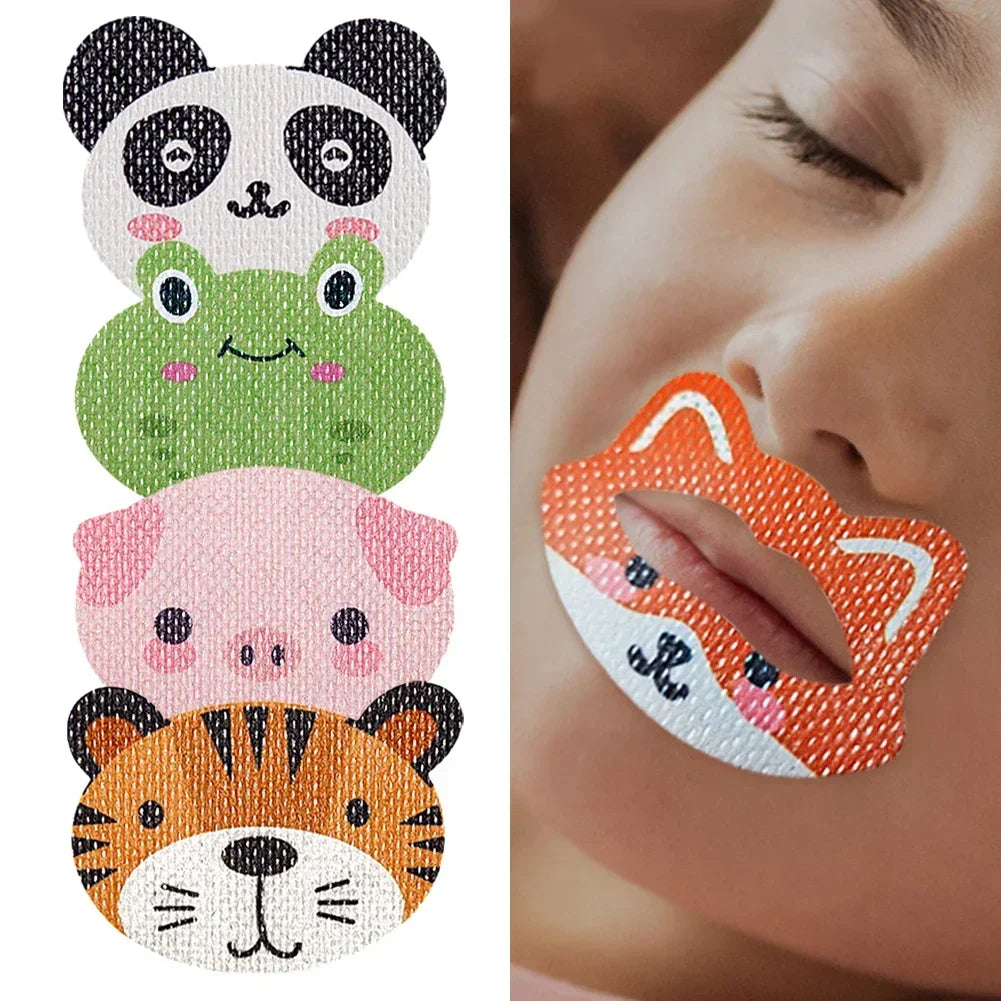 30 Pcs/Box Anti-Snoring Sleep Stickers – Mouth and Nose Breathing Patches for Adults & Children
