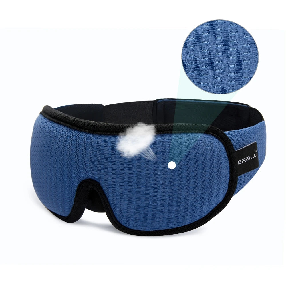 Soft 3D Sleep Mask – Padded Eye Shade Blindfold for Restful Sleep and Relaxation