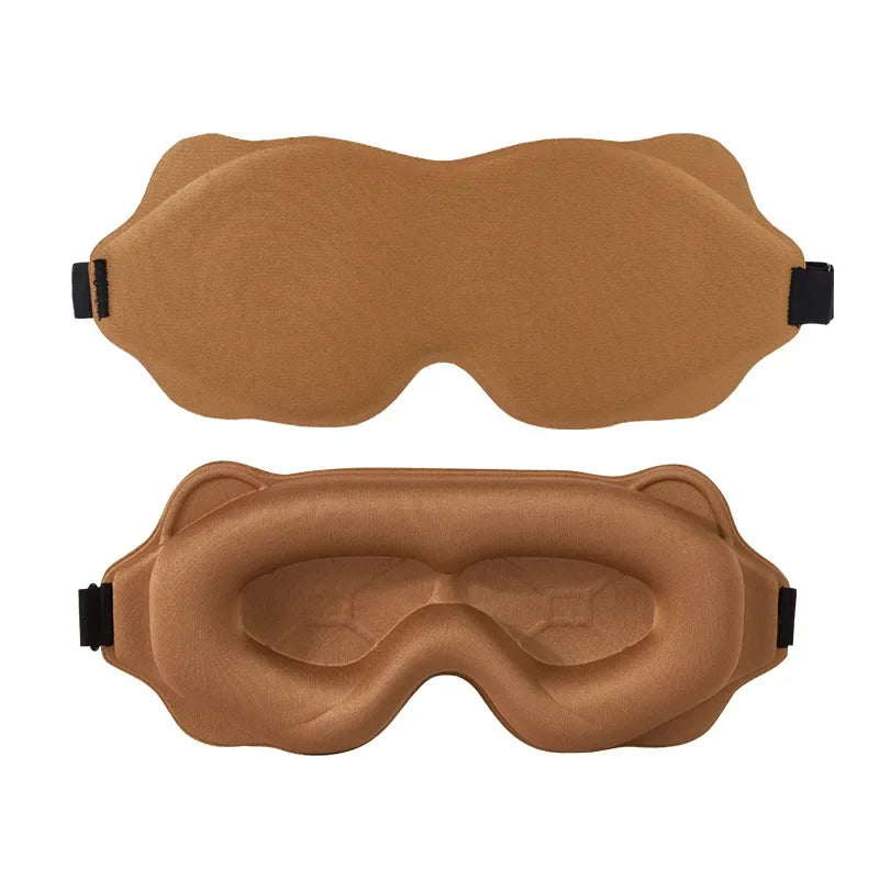 3D Contoured Sleep Mask – Ultra Soft, Light-Blocking Eye Mask for Travel & Relaxation