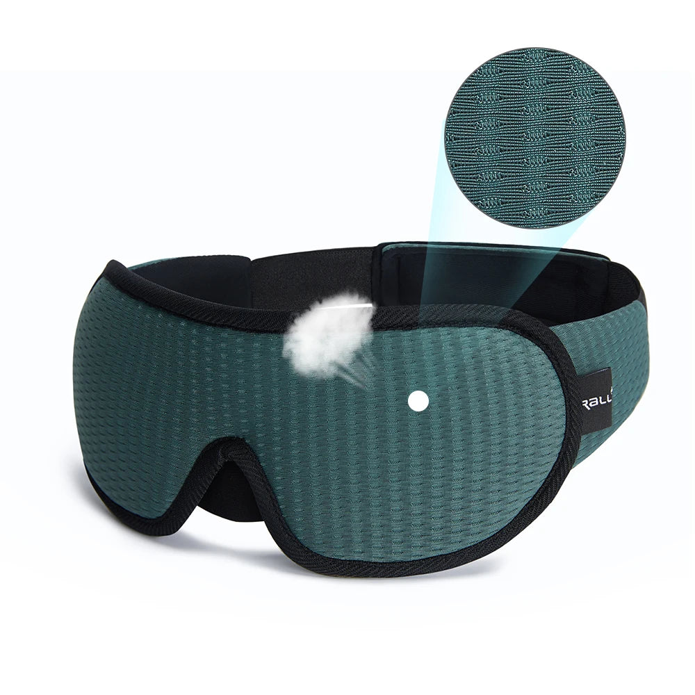 Soft 3D Sleep Mask – Padded Eye Shade Blindfold for Restful Sleep and Relaxation