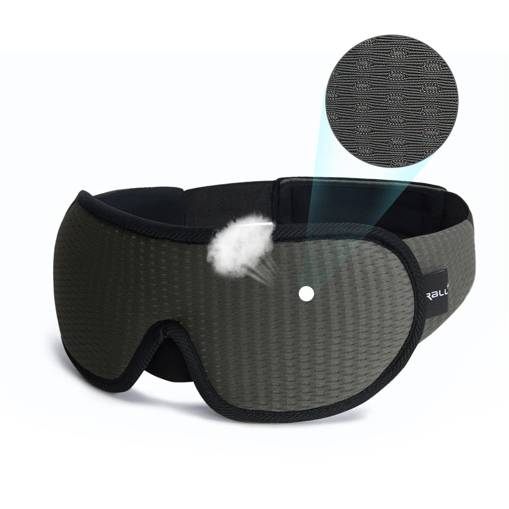 Soft 3D Sleep Mask – Padded Eye Shade Blindfold for Restful Sleep and Relaxation